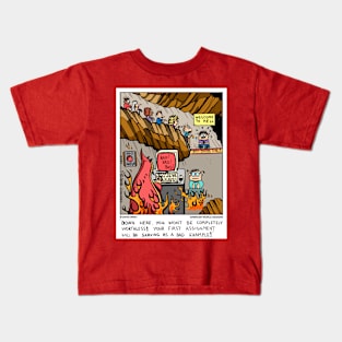 Devil  check in point in hell Kids T-Shirt